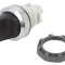 Comutator rotativ 22mm negru/argintiu fără IP66