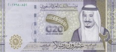 Bancnota Arabia Saudita 20 Riyali 2020 - P44 UNC ( comemorativa - vezi descriere )