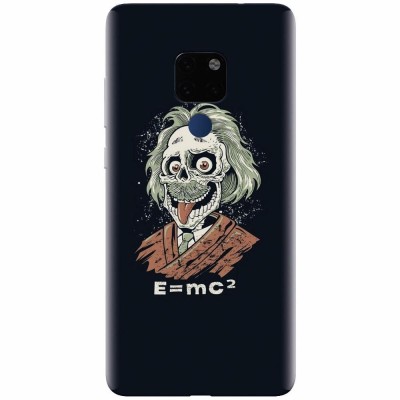 Husa silicon pentru Huawei Mate 20, Albert Einstein Caricature foto