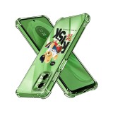 Husa antisoc pentru motorola moto g35, airbag pro, clear, risk taker
