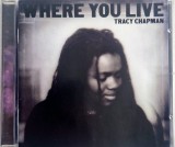 Tracy Chapman &lrm;&ndash; Where You Live _ VG+ / NM cd pop rock _ Europa 2005