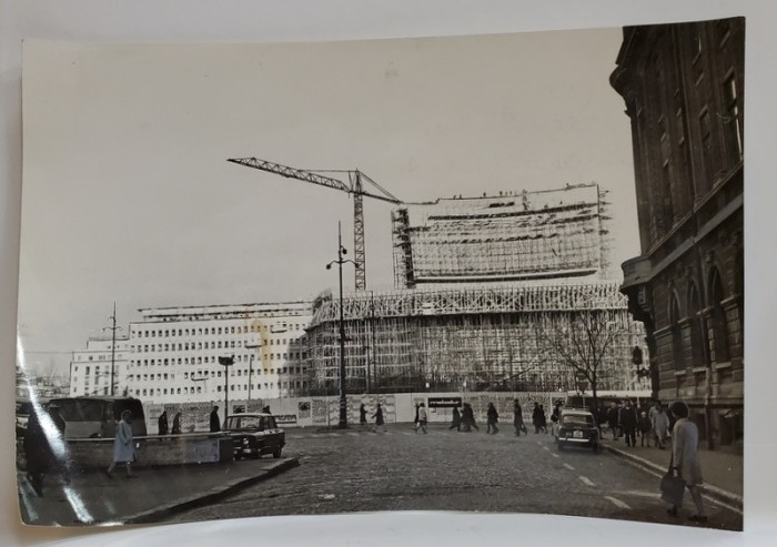 BUCURESTI , TEATRUL NATIONAL IN CONSTRUCTIE , FOTOGRAFIE DE PRESA , 1969