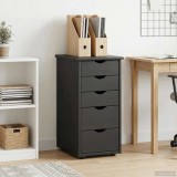 vidaXL Dulap Negru 34 x 39 x 61,5 cm Lemn de pin masiv 42028351