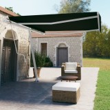 VidaXL Copertină autonomă retractabilă automat, antracit, 400x350 cm