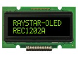 Afișaj OLED alfanumeric 12x2 RAYSTAR OPTRONICS 55,7x32x11mm verde PIN 15