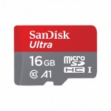 Card Memorie microSDHC SanDisk Ultra Android A1, 16Gb, Clasa 10 / UHS-1 U1 SDSQUAR-016G-GN6MN