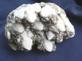 Specimen minerale - CUART, PIRITA SI FREIBERGIT (BB1), Naturala