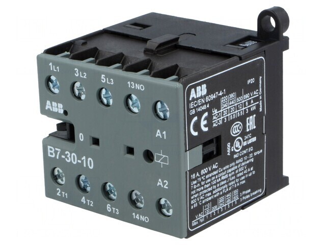 Contactor 3P NO 380-415VAC 7A
