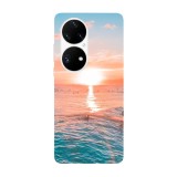 Husa compatibila cu Huawei Nova Y70 model Surfing at sunset, Silicon, TPU, Viceversa, Transparent, Carcasa