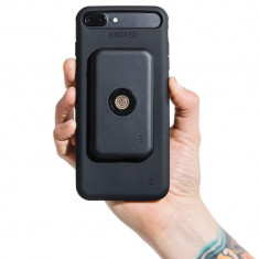Husa de protectie pentru Iphone 7/8, baterie detasabila, negru, Gonga foto
