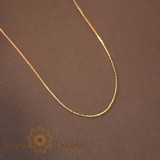 Lantisor placat cu aur tip sarpe 46 cm Graded