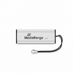 Memorie USB MediaRange MR916 64GB USB 2.0 Black Silver foto