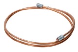 Conducta frana cupru cu niplu WP-124 diametru 4,75 mm, filet exterior plin, Grosime perete 0,9 mm, filet M10x1/M10x1, lungime 1350 mm
