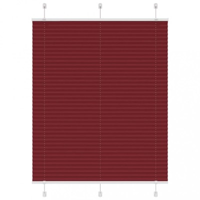 vidaXL Jaluzea plisată Bordeaux Roșu 80x150 cm Lățime țesătură 79,4 cm foto