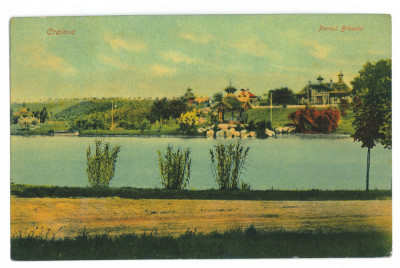 4340 - CRAIOVA, Bibescu Park, Romania - old postcard - used - 1908 foto