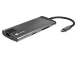 Hub USB 3.0 NATEC cu 8 porturi și cititor carduri SD/microSD, gri