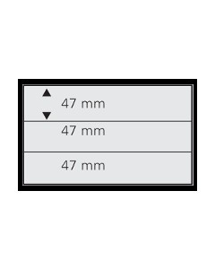 Set 10 carduri expunere timbre cu 3 buzunare de 47 x 210 mm foto