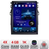 Navigatie Ford Mondeo 4 tip tesla radio gps internet 4 Core carplay android auto 4+64 Incell Display kit-tesla-377+EDT-E220-RK CarStore Technology