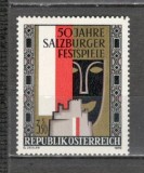 Austria.1970 50 ani Festivalul Salzburg MA.693, Nestampilat