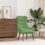 vidaXL fotoliul relaxing din catifea verde deschis
