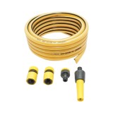 Set furtun gradina PVC impletit 7,5 m 1/2 inch cu duza si conectori Crownman