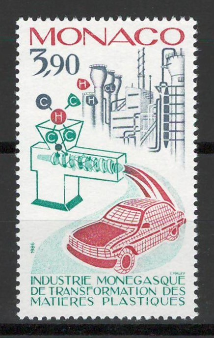 Monaco 1986 Mi 1768 MNH - Industrie si tehnologie &icirc;n Monaco