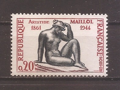 Franta 1961 - 100 de ani de la nasterea lui Aristide Maillot, MNH