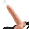 Strap-On Cu Functie Ejaculare, Natural, 19 cm