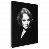 Tablou Marlene Dietrich, actrita, alb, negru 1515 Tablou canvas pe panza CU RAMA 20x30 cm