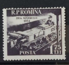 Romania 1954 - Ziua Minerului MNH foto