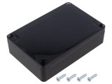 Carcasă universală ABS neagră IP65 90mm x 135mm x 35mm