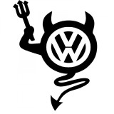 Cumpara ieftin Sticker Devil VOLKSWAGEN