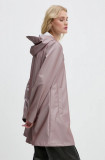 Rains geaca de ploaie A-Line W Jacket W3 femei, culoarea violet, de tranzitie, 18050-37