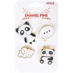 Set 4 insigne - Panda | Kenji