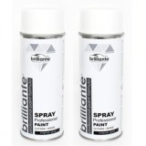Cumpara ieftin Pachet 2 x Vopsea Spray Brilliante Alb Pur Lucios RAL 9010 400 ml