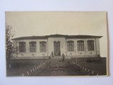 Rară! Carte poștala foto Baudy Craiova,Bechet Dolj-Școala primară 1928, Circulata, Fotografie