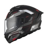 Casca modulabila MT Atom 2 SV Bast D5 negru/gri mat (ochelari soare integrati) Pinlock Ready
