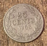 C50 - Moneda foarte veche - Liberia - 25 centi - 1968