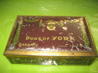 A15-I-Cutie tigarete veche Duke of York Garbaly gold tiped guaranted hand made. foto