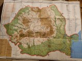 harta turistica a republicii socialiste romania - din anii &quot;70 - dim. 81/59 cm