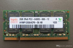 Memorie (ram) de laptop Sodimm HYNIX 2Gb DDR2 800Mhz PC2-6400S foto