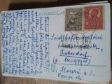 Ilustrata Posta de Front (feldpost) interbelica Timbre Romania