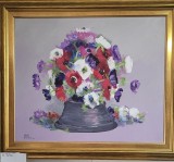 Nicolae Blei -Flori,u/p,63x73 cm, Ulei, Impresionism, ART