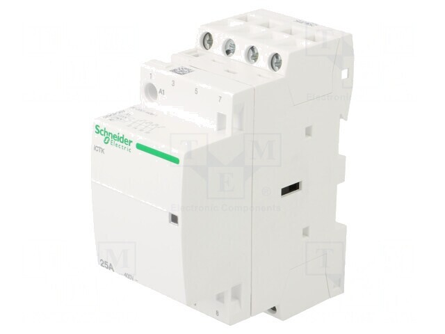Contactor 4-poli 25A 230-240V NO IP20