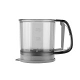 Sita Cernator Manual de Faina Portabila, din Plastic, cu Maner, Strat Dublu, 15 x 12 x 11 cm, Transparent Gri Inchis