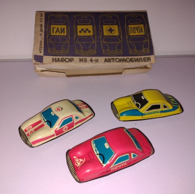 JUCARIE VECHE - MASINUTE TABLA + CUTIE ORIGINALA - VINTAGE - COLECTIE foto