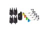 Set 4 senzori cu statie, cu snagbar fix si Set 4 swingere, cu iluminare color, EAST SHARK