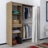 vidaXL Birou de colț cu 4 rafturi stejar, 130x60x75 cm, birou calculator, birou gaming, birou modern