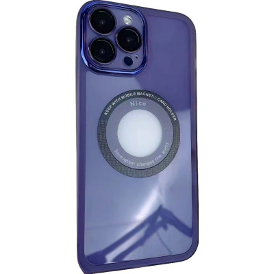 Husa protectie MagSafe TPU, Flippy, pentru iPhone 13 Pro, cu decupaj logo, cu Folie Sticla Camera, Mov foto