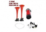 Claxon Auto Compresor 12V, 2 Pipe, 780/840Hz, 16cm/21cm